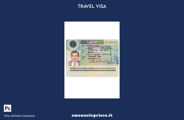 modello di versione del visto Schengen per la Grecia in stile verificato